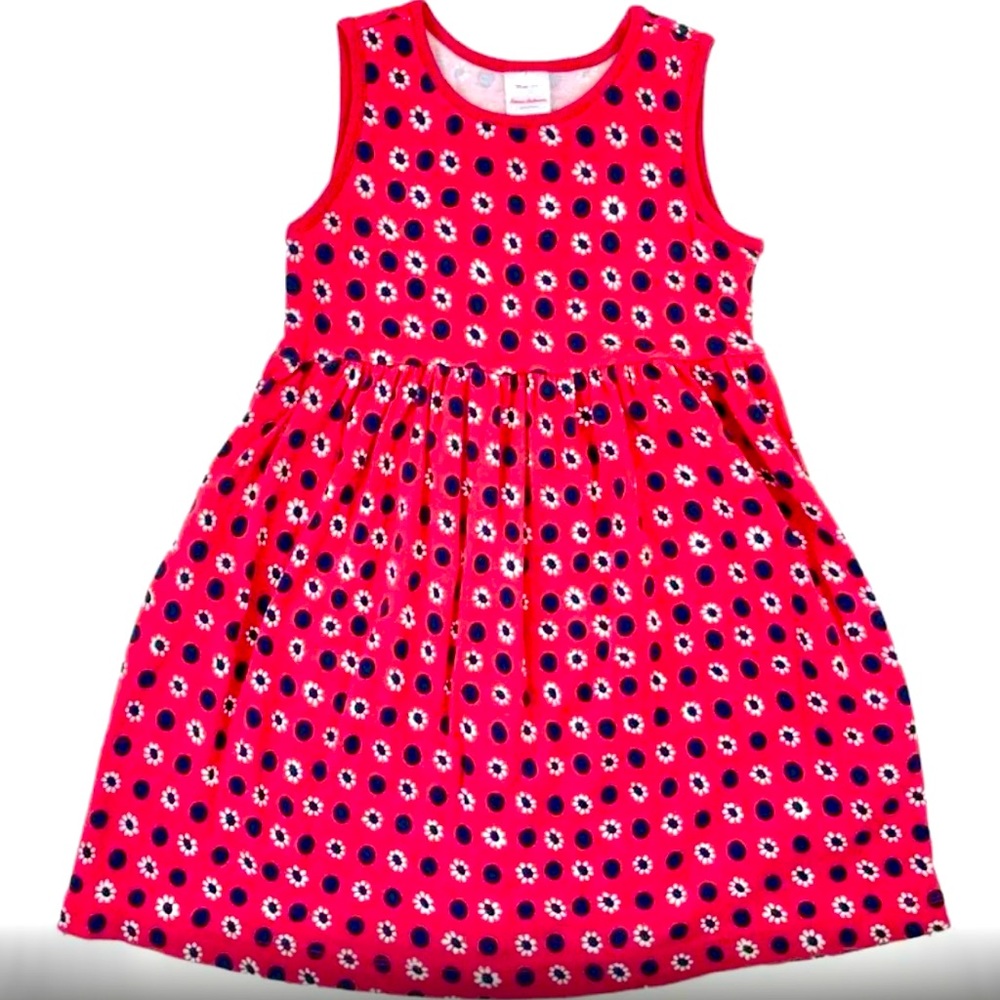 Hannah Anderson Organic cotton tank dress with pockets in pattern sz 10 NEW